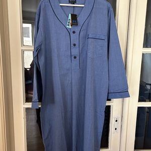 Chambray Nightshirt . New! men’s M cotton blend.